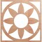 Ekena Millwork Blume Wood Fretwork Pierced Ceiling Medallion, Cherry, 22"OD x 7 5/8"ID x 3/8"T CMWP22X22X0375BLCH - alternate 1